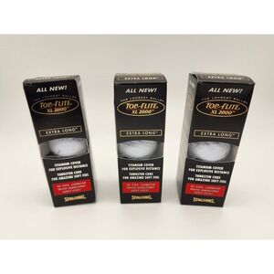 NEW Spalding Top-Flite XL-2000 Golf‎ Balls Extra Long Distance 9 Balls Titanium